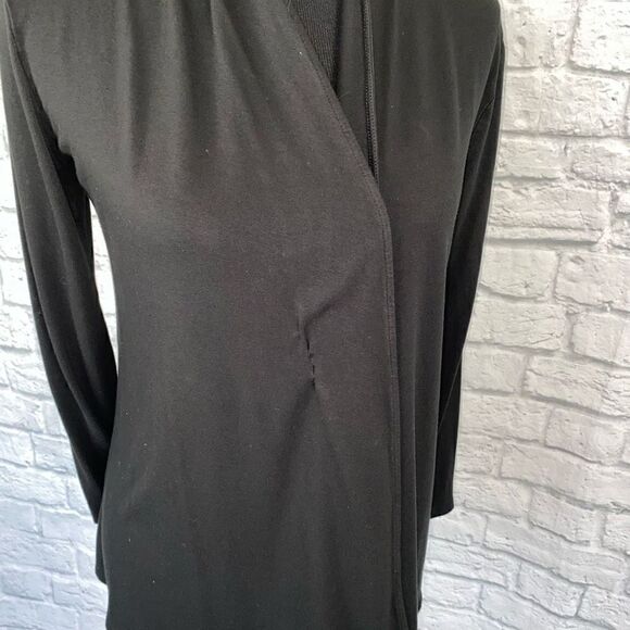 Forever 21 women S open front Longsleeve lightweight black cardigan - Picture 6 of 9